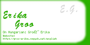 erika groo business card